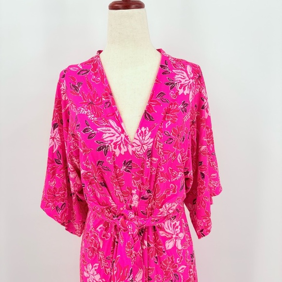 Lilly Pulitzer Wisteria Elbow Sleeve V-Neck Pink Mini Dress Size 10 - Picture 6 of 12